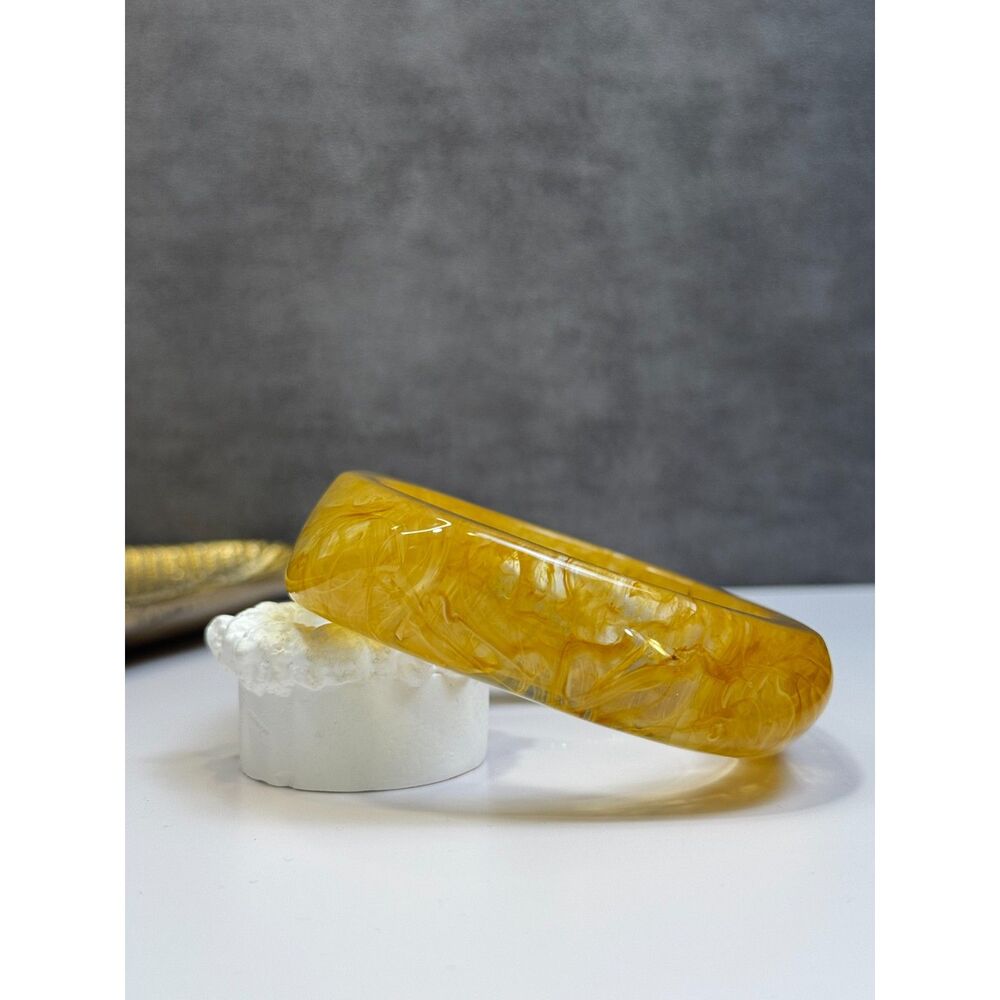Amber Colored Resin Bracelet